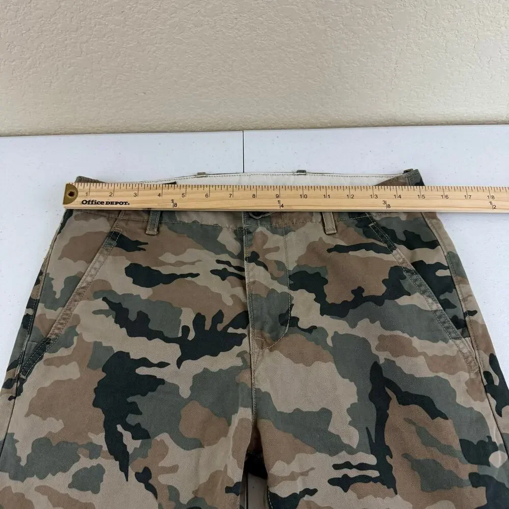 Levis Camo Chino Pants Mens Size 29x30 Straight Leg Green Camouflage White Tab